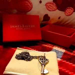 Authentic James Avery Key of Faith Pendant and necklace.